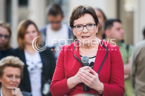  13.07.2015 LODZ<br />SPOTKANIE PREMIER EWY KOPACZ Z WYBORCAMI W LODZI<br />N/Z PREMIER EWA KOPACZ<br /> 