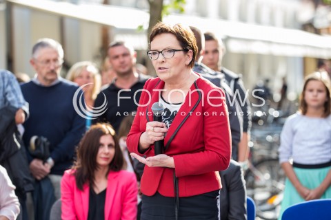  13.07.2015 LODZ<br />SPOTKANIE PREMIER EWY KOPACZ Z WYBORCAMI W LODZI<br />N/Z PREMIER EWA KOPACZ<br /> 