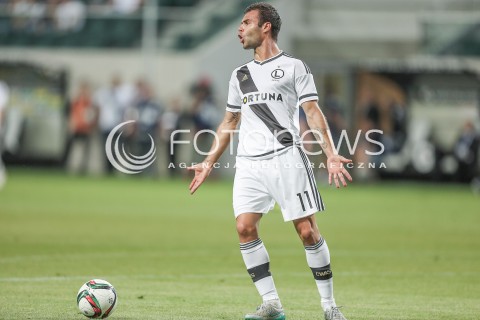  16.07.2015 WARSZAWA PILKA NOZNA<br />LIGA EUROPY II RUNDA ELIMINACJI<br />MECZ LEGIA WARSZAWA - FC BOTOSANI<br />N/Z NEMANJA NIKOLIC ZLOSC<br /> 