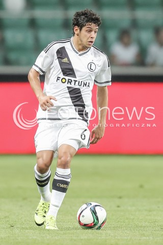  16.07.2015 WARSZAWA PILKA NOZNA<br />LIGA EUROPY II RUNDA ELIMINACJI<br />MECZ LEGIA WARSZAWA - FC BOTOSANI<br />N/Z GUILHERME SYLWETKA<br /> 