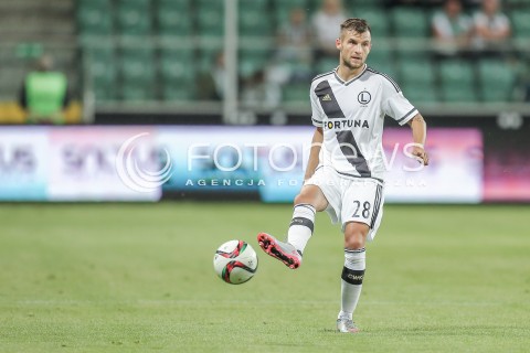  16.07.2015 WARSZAWA PILKA NOZNA<br />LIGA EUROPY II RUNDA ELIMINACJI<br />MECZ LEGIA WARSZAWA - FC BOTOSANI<br />N/Z LUKASZ BROZ SYLWETKA<br /> 