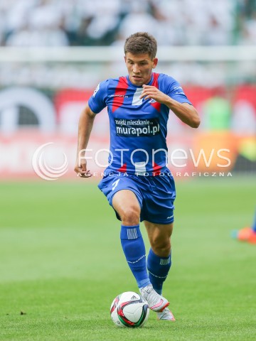  26.07.2015 WARSZAWA PILKA NOZNA EKSTRAKLASA<br />FOOTBALL LIGA EUROPY II RUNDA ELIMINACJI STADION LEGII <br />MECZ LEGIA WARSZAWA - PODBESKIDZIE BIELSKO BIALA<br />NA STADIONIE MARSZALKA JOZEFA PILSUDSKIEGO<br />N/Z MATEUSZ MOZDZEN<br /> 