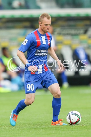  26.07.2015 WARSZAWA PILKA NOZNA EKSTRAKLASA<br />FOOTBALL LIGA EUROPY II RUNDA ELIMINACJI STADION LEGII <br />MECZ LEGIA WARSZAWA - PODBESKIDZIE BIELSKO BIALA<br />NA STADIONIE MARSZALKA JOZEFA PILSUDSKIEGO<br />N/Z KRYSTIAN KOLCAK<br /> 