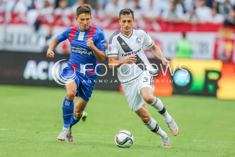  26.07.2015 WARSZAWA PILKA NOZNA EKSTRAKLASA<br />FOOTBALL LIGA EUROPY II RUNDA ELIMINACJI STADION LEGII <br />MECZ LEGIA WARSZAWA - PODBESKIDZIE BIELSKO BIALA<br />NA STADIONIE MARSZALKA JOZEFA PILSUDSKIEGO<br />N/Z TOMASZ JODLOWIEC<br /> 