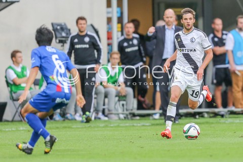  26.07.2015 WARSZAWA PILKA NOZNA EKSTRAKLASA<br />FOOTBALL LIGA EUROPY II RUNDA ELIMINACJI STADION LEGII <br />MECZ LEGIA WARSZAWA - PODBESKIDZIE BIELSKO BIALA<br />NA STADIONIE MARSZALKA JOZEFA PILSUDSKIEGO<br />N/Z BARTOSZ BERESZYNSKI<br /> 