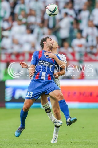  26.07.2015 WARSZAWA PILKA NOZNA EKSTRAKLASA<br />FOOTBALL LIGA EUROPY II RUNDA ELIMINACJI STADION LEGII <br />MECZ LEGIA WARSZAWA - PODBESKIDZIE BIELSKO BIALA<br />NA STADIONIE MARSZALKA JOZEFA PILSUDSKIEGO<br />N/Z ROBERT DEMJAN<br /> 