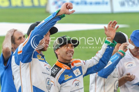  26.07.2015 RZESZOW <br />ZUZEL PGE SPEEDWAY EKSTRALIGA SEASON 2015 <br />MECZ PGE STAL RZESZOW - KS TORUN<br />N/Z GREG HANCOCK PETER KILDEMAND<br /> 