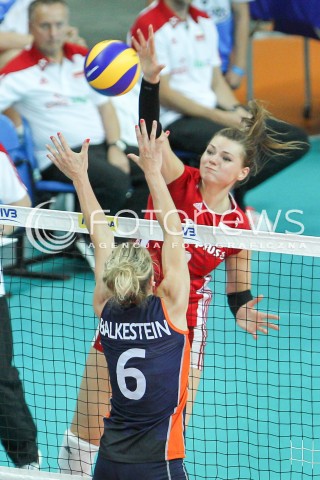  02.08.2015 LUBLIN <br />SIATKOWKA KOBIET  WORLD GRAND PRIX II DYWIZJI 2015 FIVB VOLLEYBALL <br />MECZ POLSKA - HOLANDIA ( POLAND - NETHERLANDS ) <br />N/Z MAJA TOKARSKA <br /> 