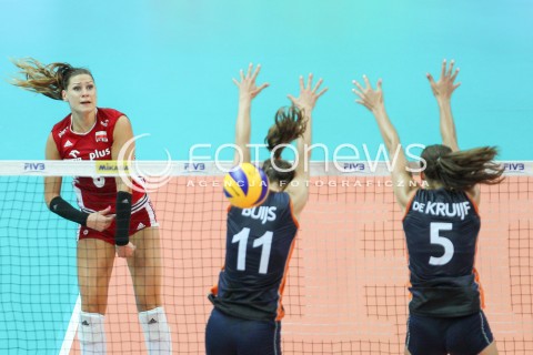 02.08.2015 LUBLIN <br />SIATKOWKA KOBIET  WORLD GRAND PRIX II DYWIZJI 2015 FIVB VOLLEYBALL <br />MECZ POLSKA - HOLANDIA ( POLAND - NETHERLANDS ) <br />N/Z KATARZYNA ZAROSLINSKA <br /> 