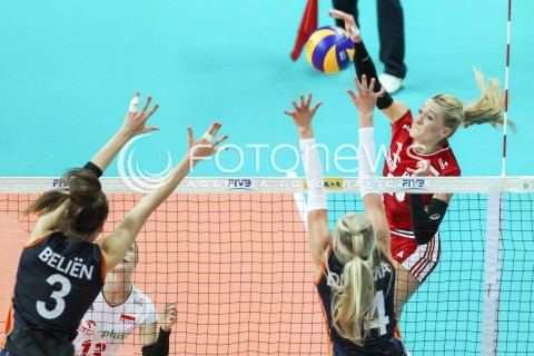  02.08.2015 LUBLIN <br />SIATKOWKA KOBIET  WORLD GRAND PRIX II DYWIZJI 2015 FIVB VOLLEYBALL <br />MECZ POLSKA - HOLANDIA ( POLAND - NETHERLANDS ) <br />N/Z ANNA GREJMAN <br /> 