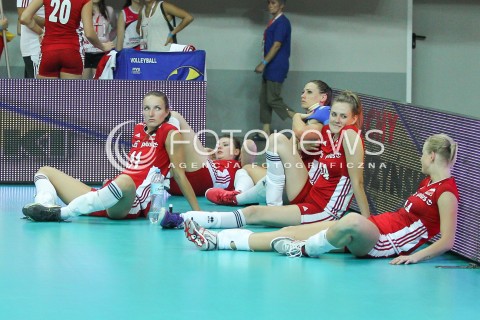  02.08.2015 LUBLIN <br />SIATKOWKA KOBIET  WORLD GRAND PRIX II DYWIZJI 2015 FIVB VOLLEYBALL <br />MECZ POLSKA - HOLANDIA ( POLAND - NETHERLANDS ) <br />N/Z REPREZENTACJA POLSKI SIATKAREK SMUTEK PORAZKA PRZEGRANA DARIA PASZEK JOANNA WOLOSZ <br /> 