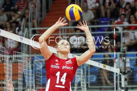  02.08.2015 LUBLIN <br />SIATKOWKA KOBIET  WORLD GRAND PRIX II DYWIZJI 2015 FIVB VOLLEYBALL <br />MECZ POLSKA - HOLANDIA ( POLAND - NETHERLANDS ) <br />N/Z JOANNA WOLOSZ <br /> 