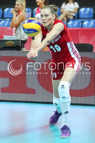  02.08.2015 LUBLIN <br />SIATKOWKA KOBIET  WORLD GRAND PRIX II DYWIZJI 2015 FIVB VOLLEYBALL <br />MECZ POLSKA - HOLANDIA ( POLAND - NETHERLANDS ) <br />N/Z EWELINA SIECZKA SYLWETKA <br /> 
