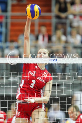  02.08.2015 LUBLIN <br />SIATKOWKA KOBIET  WORLD GRAND PRIX II DYWIZJI 2015 FIVB VOLLEYBALL <br />MECZ POLSKA - HOLANDIA ( POLAND - NETHERLANDS ) <br />N/Z ZUZANNA EFIMIENKO SYLWETKA ATAK<br /> 