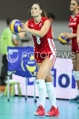 02.08.2015 LUBLIN <br />SIATKOWKA KOBIET  WORLD GRAND PRIX II DYWIZJI 2015 FIVB VOLLEYBALL <br />MECZ POLSKA - HOLANDIA ( POLAND - NETHERLANDS ) <br />N/Z KATARZYNA ZAROSLINSKA SYLWETKA <br /> 
