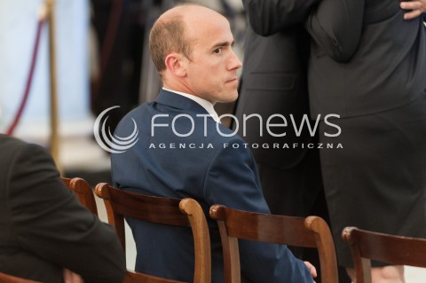  04.08.2015 WARSZAWA<br />GALA WRECZENIA NAGRODY SOLIDARNOSCI<br />N/Z MINISTER SPRAWIEDLIWOSCI BORYS BUDKA<br /> 