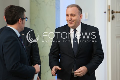  04.08.2015 WARSZAWA<br />GALA WRECZENIA NAGRODY SOLIDARNOSCI<br />N/Z MINISTER SPRAW ZAGRANICZNYCH GRZEGORZ SCHETYNA<br /> 