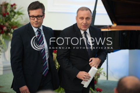  04.08.2015 WARSZAWA<br />GALA WRECZENIA NAGRODY SOLIDARNOSCI<br />N/Z MINISTER SPRAW ZAGRANICZNYCH GRZEGORZ SCHETYNA<br /> 
