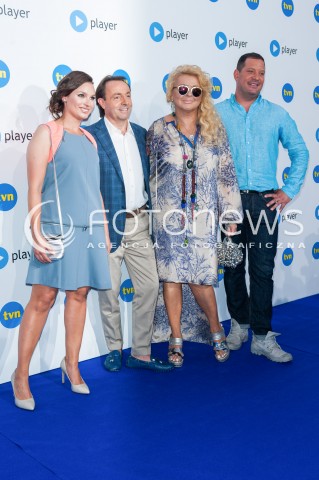  05.08.2015 WARSAWA<br />PREZENTACJA JESIENNEJ OFERTY PROGRAMOWEJ TVN<br />N/Z MAGDA GESSLER MICHEL MORAN ANNA STARMACH CHARLES DAIGNEAULT<br /> 