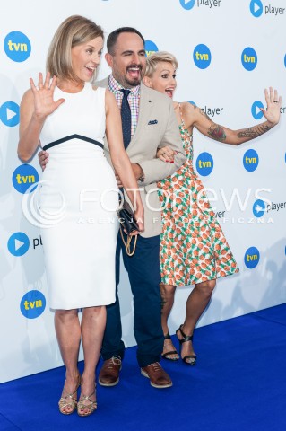  05.08.2015 WARSAWA<br />PREZENTACJA JESIENNEJ OFERTY PROGRAMOWEJ TVN<br />N/Z AGUSTIN EGURROLA MALGORZATA FOREMNIAK AGNIESZKA CHYLINSKA<br /> 