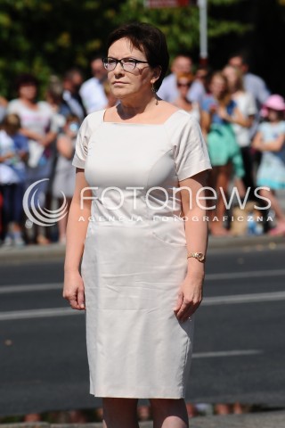  15.08.2015 WARSZAWA<br />
OBCHODY SWIETA WOJSKA POLSKIEGO<br />
UROCZYSTOSCI PANSTWOWE<br />
N/Z PREMIER EWA KOPACZ<br />
 