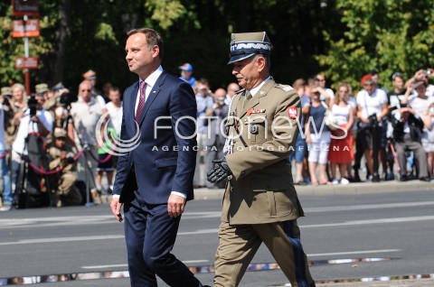  15.08.2015 WARSZAWA<br />
OBCHODY SWIETA WOJSKA POLSKIEGO<br />
UROCZYSTOSCI PANSTWOWE<br />
N/Z PREZYDENT RP ANDRZEJ DUDA<br />
 