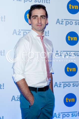  19.08.2015 WARSZWA<br />PREZENTACJA SERIALU TVN AZ PO SUFIT<br />N/Z PIOTR ZURAWSKI<br /> 