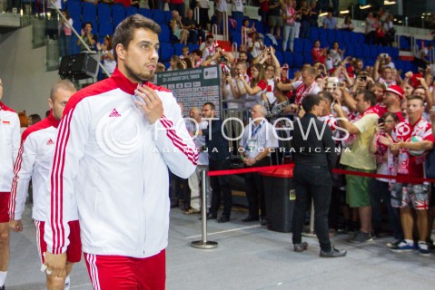  22.08.2015 TORUN ARENA<br />XIII MEMORIAL HUBERTA JERZEGO WAGNERA <br />MECZ POLSKA - JAPONIA ( MATCH POLAND - JAPAN ) <br />N/Z FABIAN DRZYZGA SYLWETKA <br /> 
