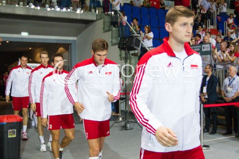 22.08.2015 TORUN ARENA<br />XIII MEMORIAL HUBERTA JERZEGO WAGNERA <br />MECZ POLSKA - JAPONIA ( MATCH POLAND - JAPAN ) <br />N/Z PIOTR NOWAKOWSKI SYLWETKA <br /> 