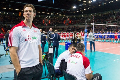  22.08.2015 TORUN ARENA<br />XIII MEMORIAL HUBERTA JERZEGO WAGNERA <br />MECZ POLSKA - JAPONIA ( MATCH POLAND - JAPAN ) <br />N/Z STEPHANE ANTIGA TRENER ( HEAD COACH ) SYLWETKA <br /> 