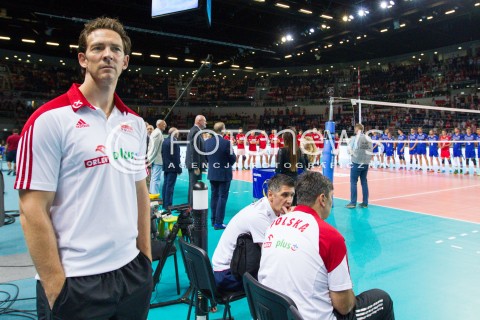  22.08.2015 TORUN ARENA<br />XIII MEMORIAL HUBERTA JERZEGO WAGNERA <br />MECZ POLSKA - JAPONIA ( MATCH POLAND - JAPAN ) <br />N/Z STEPHANE ANTIGA TRENER ( HEAD COACH ) SYLWETKA <br /> 