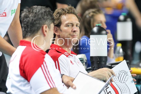  22.08.2015 TORUN ARENA<br />XIII MEMORIAL HUBERTA JERZEGO WAGNERA <br />MECZ POLSKA - JAPONIA ( MATCH POLAND - JAPAN ) <br />N/Z STEPHANE ANTIGA TRENER ( HEAD COACH ) PHILIPPE BLAIN II TRENER ( ASSISTANT COACH ) <br /> 