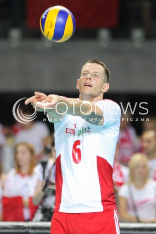  22.08.2015 TORUN ARENA<br />XIII MEMORIAL HUBERTA JERZEGO WAGNERA <br />MECZ POLSKA - JAPONIA ( MATCH POLAND - JAPAN ) <br />N/Z BARTOSZ KUREK SYLWETKA <br /> 