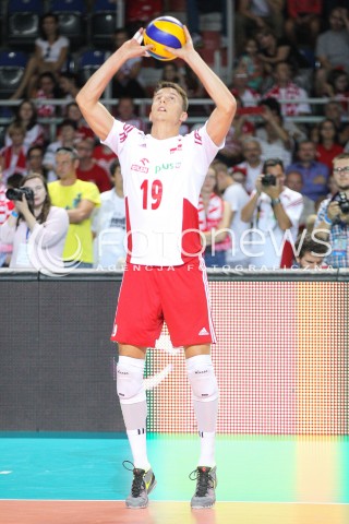  22.08.2015 TORUN ARENA<br />XIII MEMORIAL HUBERTA JERZEGO WAGNERA <br />MECZ POLSKA - JAPONIA ( MATCH POLAND - JAPAN ) <br />N/Z WOJCIECH WLODARCZYK SYLWETKA <br /> 