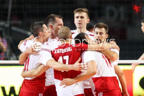  22.08.2015 TORUN ARENA<br />XIII MEMORIAL HUBERTA JERZEGO WAGNERA <br />MECZ POLSKA - JAPONIA ( MATCH POLAND - JAPAN ) <br />N/Z MATEUSZ BIENIEK MICHAL KUBIAK RADOSC EMOCJE <br /> 