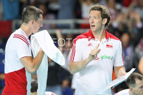  22.08.2015 TORUN ARENA<br />XIII MEMORIAL HUBERTA JERZEGO WAGNERA <br />MECZ POLSKA - JAPONIA ( MATCH POLAND - JAPAN ) <br />N/Z STEPHANE ANTIGA TRENER ( HEAD COACH ) RAFAL BUSZEK <br /> 