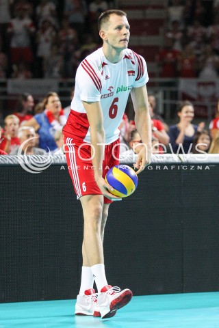  22.08.2015 TORUN ARENA<br />XIII MEMORIAL HUBERTA JERZEGO WAGNERA <br />MECZ POLSKA - JAPONIA ( MATCH POLAND - JAPAN ) <br />N/Z BARTOSZ KUREK SYLWETKA <br /> 