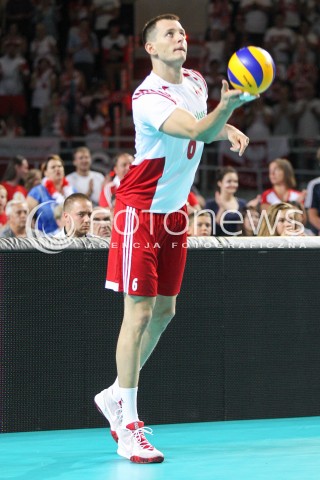  22.08.2015 TORUN ARENA<br />XIII MEMORIAL HUBERTA JERZEGO WAGNERA <br />MECZ POLSKA - JAPONIA ( MATCH POLAND - JAPAN ) <br />N/Z BARTOSZ KUREK SYLWETKA <br /> 