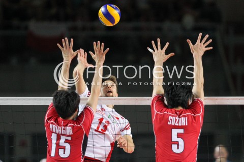  22.08.2015 TORUN ARENA<br />XIII MEMORIAL HUBERTA JERZEGO WAGNERA <br />MECZ POLSKA - JAPONIA ( MATCH POLAND - JAPAN ) <br />N/Z MICHAL KUBIAK <br /> 