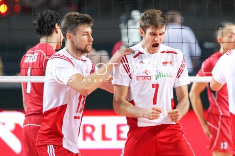  22.08.2015 TORUN ARENA<br />XIII MEMORIAL HUBERTA JERZEGO WAGNERA <br />MECZ POLSKA - JAPONIA ( MATCH POLAND - JAPAN ) <br />N/Z MICHAL KUBIAK KAROL KLOS RADOSC EMOCJE<br /> 