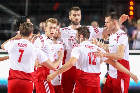  22.08.2015 TORUN ARENA<br />XIII MEMORIAL HUBERTA JERZEGO WAGNERA <br />MECZ POLSKA - JAPONIA ( MATCH POLAND - JAPAN ) <br />N/Z MARCIN MOZDZONEK BARTOSZ KUREK ARTUR SZALPUK RADOSC EMOCJE <br /> 