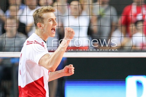  22.08.2015 TORUN ARENA<br />XIII MEMORIAL HUBERTA JERZEGO WAGNERA <br />MECZ POLSKA - JAPONIA ( MATCH POLAND - JAPAN ) <br />N/Z ARTUR SZALPUK RADOSC EMOCJE SYLWETKA <br /> 