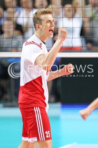  22.08.2015 TORUN ARENA<br />XIII MEMORIAL HUBERTA JERZEGO WAGNERA <br />MECZ POLSKA - JAPONIA ( MATCH POLAND - JAPAN ) <br />N/Z ARTUR SZALPUK RADOSC EMOCJE SYLWETKA <br /> 