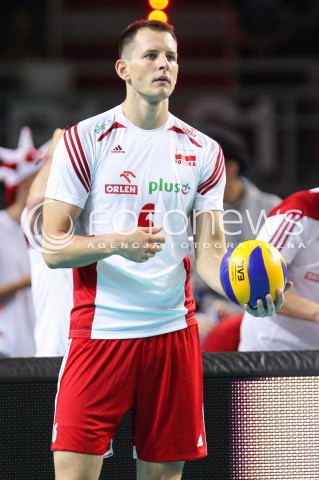  22.08.2015 TORUN ARENA<br />XIII MEMORIAL HUBERTA JERZEGO WAGNERA <br />MECZ POLSKA - JAPONIA ( MATCH POLAND - JAPAN ) <br />N/Z BARTOSZ KUREK SYLWETKA <br /> 