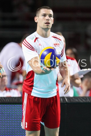  22.08.2015 TORUN ARENA<br />XIII MEMORIAL HUBERTA JERZEGO WAGNERA <br />MECZ POLSKA - JAPONIA ( MATCH POLAND - JAPAN ) <br />N/Z DAWID KONARSKI SYLWETKA <br /> 