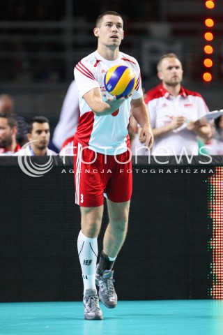  22.08.2015 TORUN ARENA<br />XIII MEMORIAL HUBERTA JERZEGO WAGNERA <br />MECZ POLSKA - JAPONIA ( MATCH POLAND - JAPAN ) <br />N/Z DAWID KONARSKI SYLWETKA <br /> 