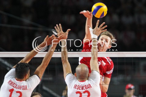  23.08.2015 TORUN ARENA<br />XIII MEMORIAL HUBERTA JERZEGO WAGNERA <br />MECZ POLSKA - IRAN ( MATCH POLAND - IRAN ) <br />N/Z MATEUSZ BIENIEK <br /> 