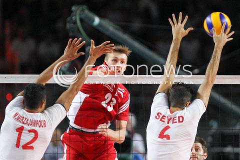  23.08.2015 TORUN ARENA<br />XIII MEMORIAL HUBERTA JERZEGO WAGNERA <br />MECZ POLSKA - IRAN ( MATCH POLAND - IRAN ) <br />N/Z MATEUSZ BIENIEK <br /> 