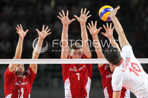  23.08.2015 TORUN ARENA<br />XIII MEMORIAL HUBERTA JERZEGO WAGNERA <br />MECZ POLSKA - IRAN ( MATCH POLAND - IRAN ) <br />N/Z GRZEGORZ LOMACZ PIOTR NOWAKOWSKI <br /> 