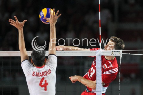  23.08.2015 TORUN ARENA<br />XIII MEMORIAL HUBERTA JERZEGO WAGNERA <br />MECZ POLSKA - IRAN ( MATCH POLAND - IRAN ) <br />N/Z MICHAL KUBIAK <br /> 